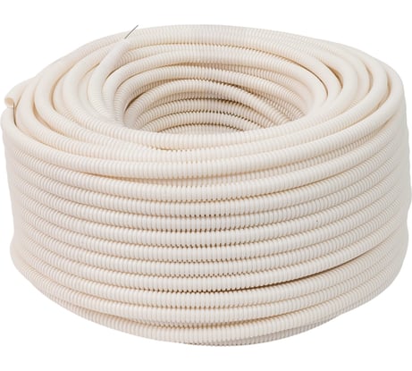 Гофрированная труба ПЛЛ Gigant легкая белая D16 с зондом 100м стойкая к УФ 20116HFR-W