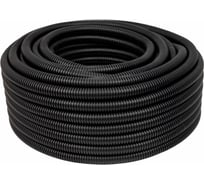 Гофрированная труба ПНД Gigant лёгкая черная D25 с зондом, стойкая к УФ 50м 20125-50GI