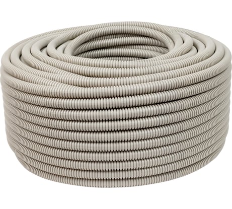 Гофрированная труба ПВХ Gigant тяжелая серая D20 с зондом 100м 11120GI