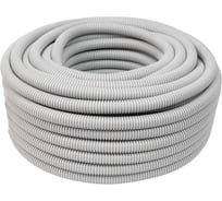 Гофрированная труба ПНД Gigant лёгкая серая D25 с зондом, стойкая к УФ 50м 20125-50GR-GI