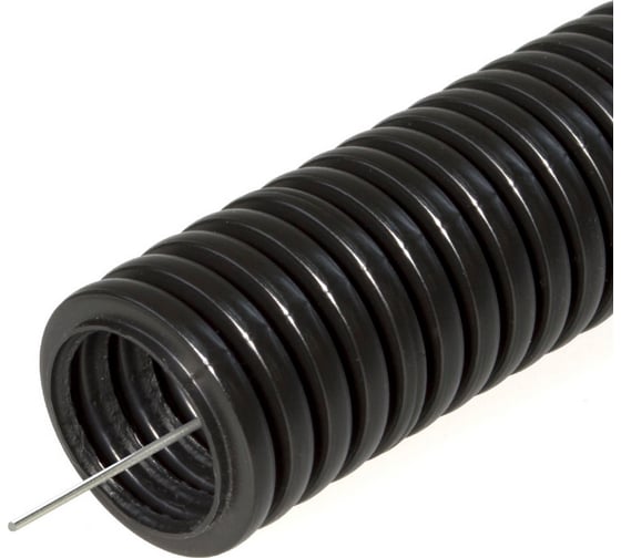 Гофрированная труба ПВХ Gigant легкая черная D20 100м 10120-100BL-GI 1