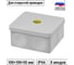 Коробка уравнивания потенциалов (КУП) TDM ELECTRIC двухкомпонентная ОП 100x100x50 мм, шина 6x9, 8 групп, IP66 SQ1401-1365 2