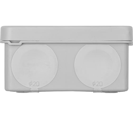 Коробка уравнивания потенциалов (КУП) TDM ELECTRIC двухкомпонентная ОП 80x80x40 мм, шина 6x9, 6 групп, IP66 SQ1401-1364
