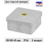 Коробка уравнивания потенциалов (КУП) TDM ELECTRIC двухкомпонентная ОП 80x80x40 мм, шина 6x9, 6 групп, IP66 SQ1401-1364 2