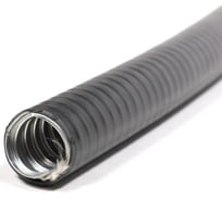Металлорукав ГОФРОМАТИК в ПВХ изоляции МПГ нг толстостенный 15 (50 м/уп.) черный zeta42811