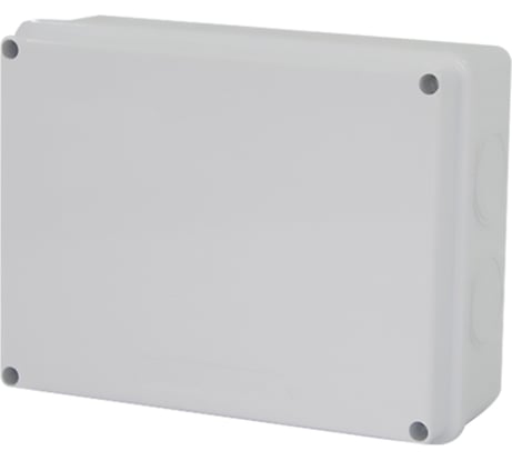 Разветвительная коробка STEKKER EBX31-03-65, 10 выбивных отверстий, IP65, светло-серая 39559