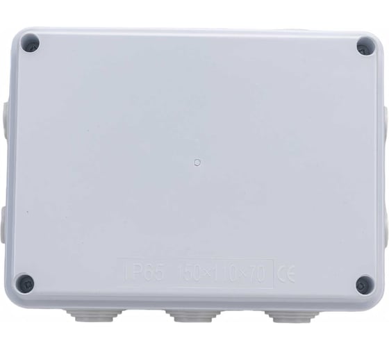 Разветвительная коробка STEKKER EBX30-03-65, 10 мембранных вводов, IP65, светло-серая 39555