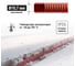 Гофра для кабеля TDM ELECTRIC 16мм ПНД с зондом 25 метров легкая красная SQ0413-2531 3