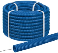 Гофра для кабеля TDM ELECTRIC 25мм ПНД с зондом 25 метров легкая синяя SQ0413-2523