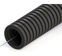 Труба ПНД гофрированная с зондом AGIS D16мм. (50м/уп) Черный 70.02.02.16.050