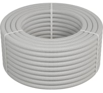 Труба ПВХ гофрированная с зондом AGIS D16мм. (50м/уп) Серый 70.01.02.16.050