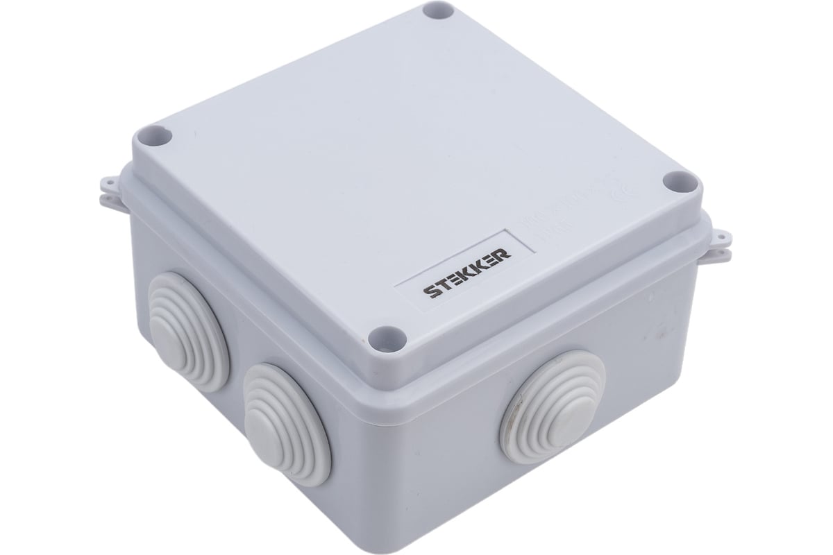 Разветвительная коробка STEKKER EBX30-02-65, 7 мембранных вводов, IP65 ...