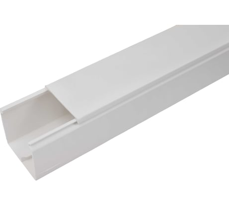 Кабель-канал с крышкой 60х60 белый, 2м Gigant 76006-2GI