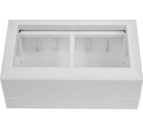 Коробка для о/п на 4 модуля для механизмов 45х45мм, белая Gigant 72944-1GI