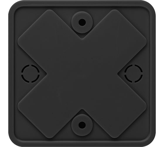 Коробка распаячная TDM ELECTRIC КР 75x75x28 ОП черная IP40, упаковка 460 штук SQ1401-0255