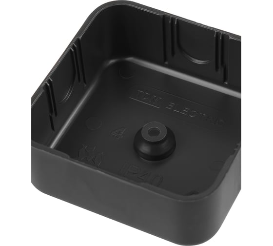 Коробка распаячная TDM ELECTRIC КР 50x50x20 ОП черная IP40, упаковка 48 штук SQ1401-0251