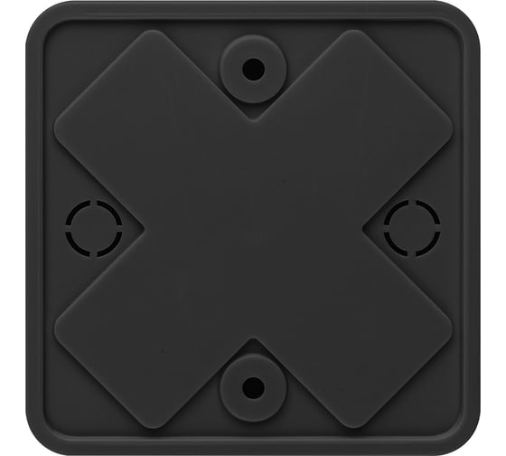 Коробка распаячная TDM ELECTRIC КР 75x75x20 ОП черная IP40, упаковка 480 штук SQ1401-0253