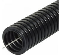 Гофротруба Урал ПАК тяжелая, ПНД, 40 мм, с протяжкой, черная, 25м ГФ-1110040-025