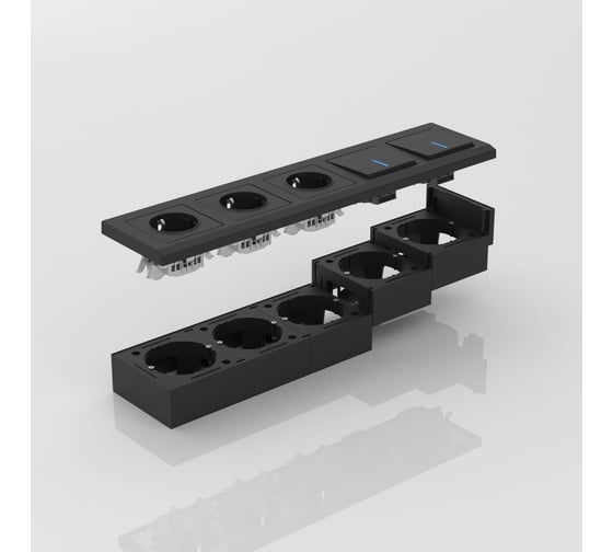 Коробка WERKEL для накладного монтажа черный a053528