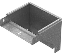 Поворот вертикальный вниз OSTEC к лотку 150x100, толщина 1 мм, Сендзимир цинк ПВН-150х100-1,0-СЦ