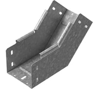 Угловой соединитель внутренний OSTEC 45 градусов, к лотку 100x50, толщина 1,5 мм, Сендзимир цинк УСВНР45-100х50-1,5-СЦ
