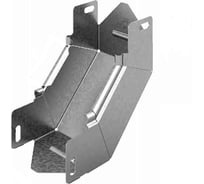 Угловой соединитель внутренний OSTEC к лотку УЛ 100x50, толщина 1,5 мм, Сендзимир цинк УСВНР90-100х50-1,5-СЦ