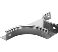 Ответвитель горизонтальный плавный OSTEC 400x50, толщина 0,7 мм, Сендзимир цинк ОГП-400х50-0,7-R100-СЦ