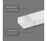 Кабель-канал TDM ELECTRIC белый, 80х40, 2 метра, упаковка 12 штук SQ0402-1012 4