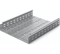 Металлический лоток перфорированный OSTEC 400x80x3000, толщина 1мм, Сендзимир цинк (в упаковке 2 шт) ЛПМЗТ-400х80х3000-1,0-СЦ