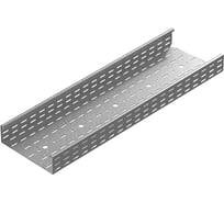 Промышленный лоток кабельный перфорированный OSTEC 400x85x3000, толщина 2мм, Сендзимир цинк ПЛКП-400х85х3000-2,0-СЦ