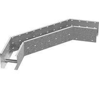 Поворот OSTEC 90 градусов, для лестничного лотка ЛКР 500x160, толщина 2,0 мм, Сендзимир цинк ПЛЛКР90-500х160-2,0-СЦ
