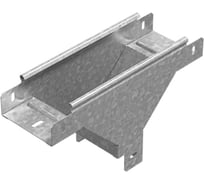 Ответвитель Т-образный вертикальный к лотку OSTEC 150x80, толщина 1.0 мм, Сендзимир цинк ОТВ-150х80-1,0-СЦ