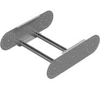 Секция шарнирного соединения для лестничного лотка OSTEC ЛКР 300x85, толщина 2.0 мм, Сендзимир цинк СШСЛКР-300х85-2,0-СЦ