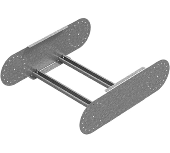 Секция шарнирного соединения для лестничного лотка OSTEC ЛКР 500x200, толщина 2.0 мм, Сендзимир цинк СШСЛКР-500х200-2,0-СЦ