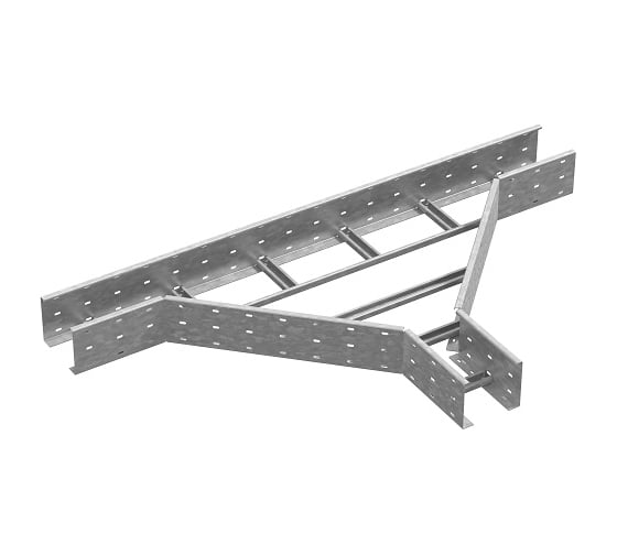 Тройник для лестничного лотка OSTEC ЛКР 600x85, толщина 2,0 мм, Сендзимир цинк ТЛЛКР-600х85-2,0-СЦ 1