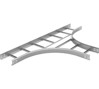 Тройник для лестничного лотка OSTEC НЛО 500x60x3000, толщина 1,5 мм, Сендзимир цинк ТЛНЛО-500х60-1,5-R330-СЦ