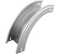 Угол внешний плавный OSTEC 90 градусов к лотку 300x80, толщина 0,7 мм, Сендзимир цинк УВТП90-300х80-0,7-R200-СЦ