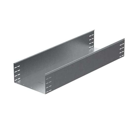 Универсальный лоток неперфорированный OSTEC 600x200x3000, толщина 1 мм, Сендзимир цинк УЛН-600х200х3000-1,0-СЦ