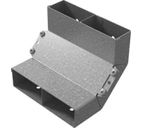 Угол вертикальный внутренний двухканальный OSTEC 190x48, Сендзимир цинк УВВНД-190х48-СЦ