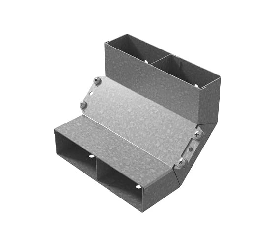 Угол вертикальный внутренний двухканальный OSTEC 190x48, Сендзимир цинк УВВНД-190х48-СЦ