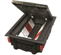Напольный лючок OSTEC на 6 постов (45x45 мм), пластиковый LUK/6 LUK/6-П