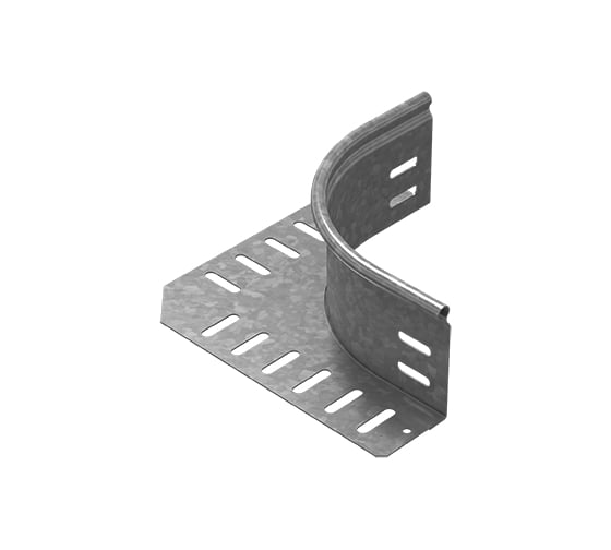 Ответвитель горизонтальный универсальный OSTEC высотой 50 мм, толщина 1 мм, Сендзимир цинк ОГУ-50-1,0-R100-СЦ 1