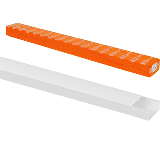Кабель-канал TDM ELECTRIC 100x40, 2 метра, упаковка 12 штук белый SQ0402-1140