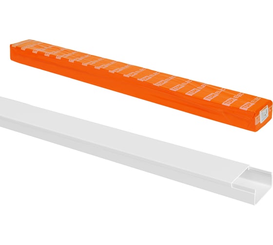 Кабель-канал TDM ELECTRIC 40x16, 2 метра, упаковка 25 штук белый SQ0402-1007