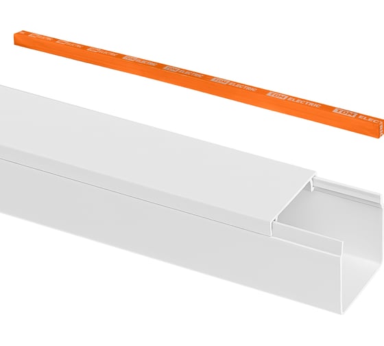 Кабель-канал TDM ELECTRIC белый 25х25, 2 метраетра, упаковка 4 штуки SQ0402-3806