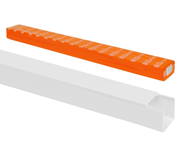 Кабель-канал TDM ELECTRIC белый 40х40, 2 метраетра, упаковка 15 штук SQ0402-1009