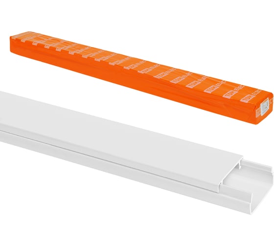 Кабель-канал TDM ELECTRIC белый 20х10, 2 метраетра, упаковка 50 штук SQ0402-1004