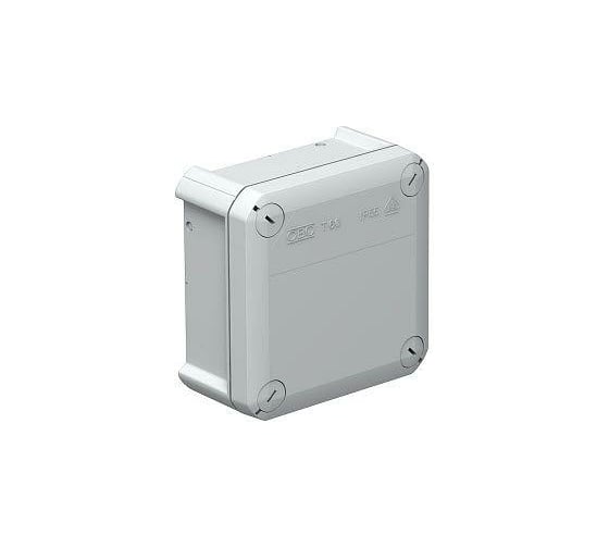 Распределительная коробка OBO Bettermann 114х114х57мм IP66 T 60 OE закрытая, светло-серый 2007239