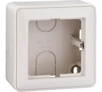 Коробка 1-ая подъемная для наружного монтажа Systeme Electric Wessen 59 белый с рамкой KP-152-18 10 шт 13606480983419