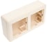 Коробка подъемная Systeme Electric (Schneider Electric) W59 для наружного монтажа с рамкой 2-местная, слоновая кость KP-252-28 5 шт 13606480983501 3